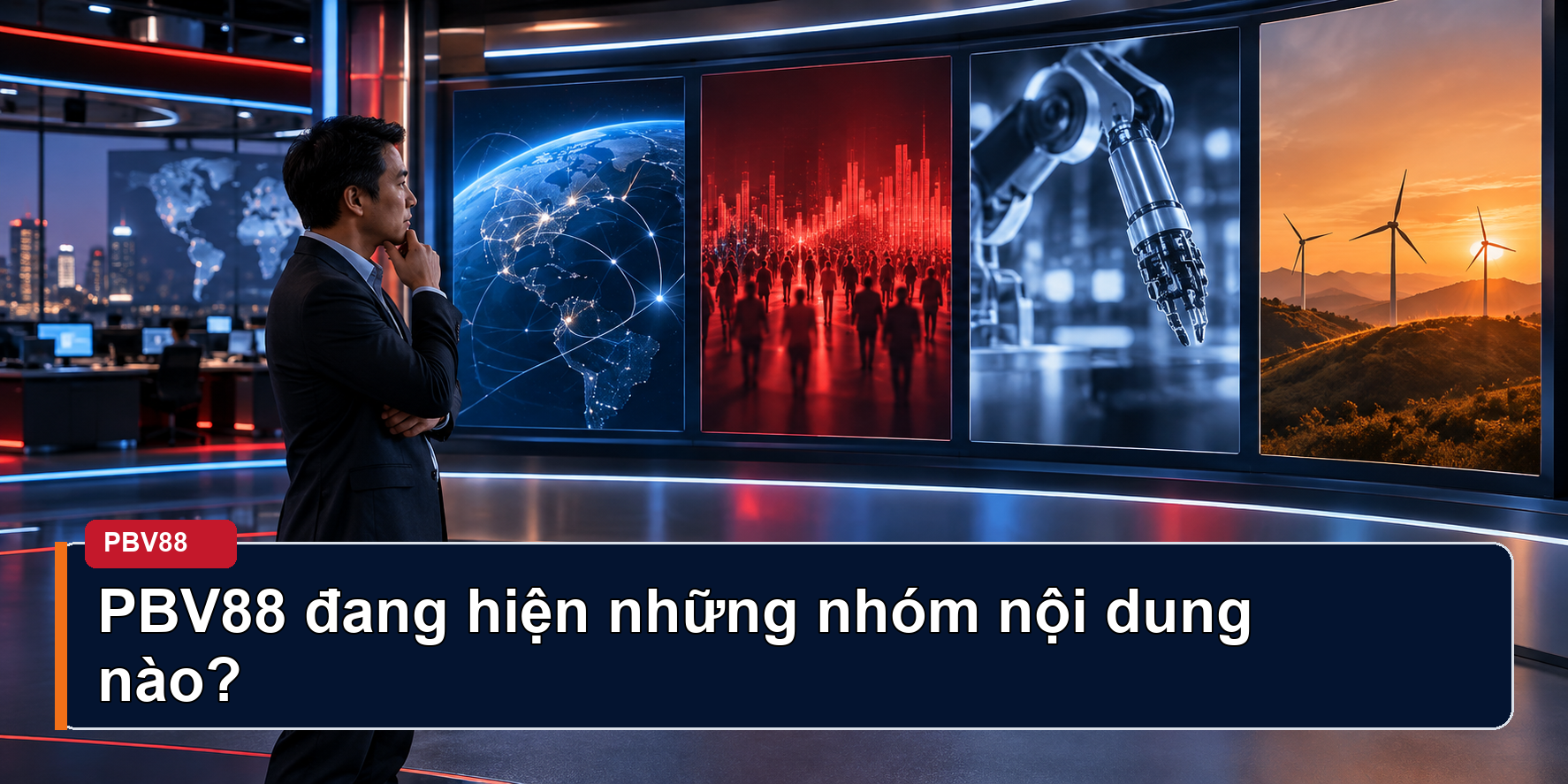Màn hình truy cập PBV88 với bố cục tối giản